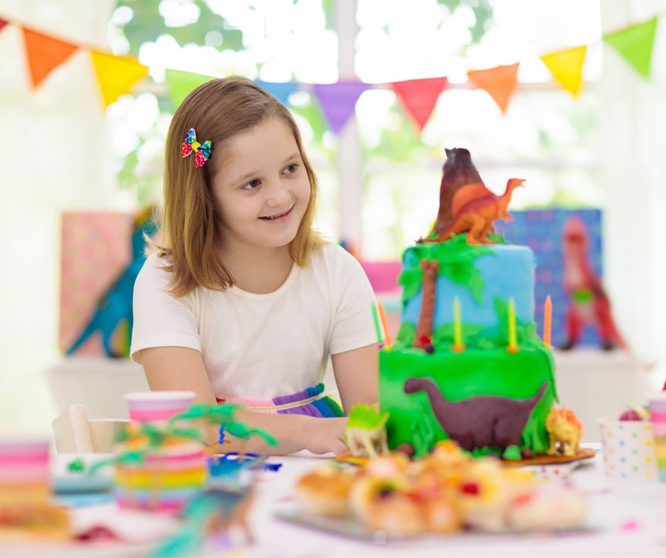 Dinosaur party idea for kid birthday party